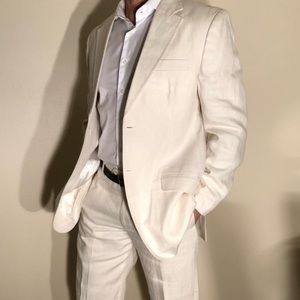 Men’s off white cream suit - offers welcome